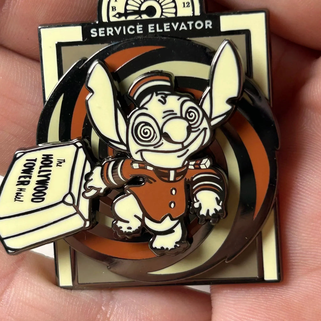 2024 - Stitch Bellhop - Tower Of Terror - Disney Pin