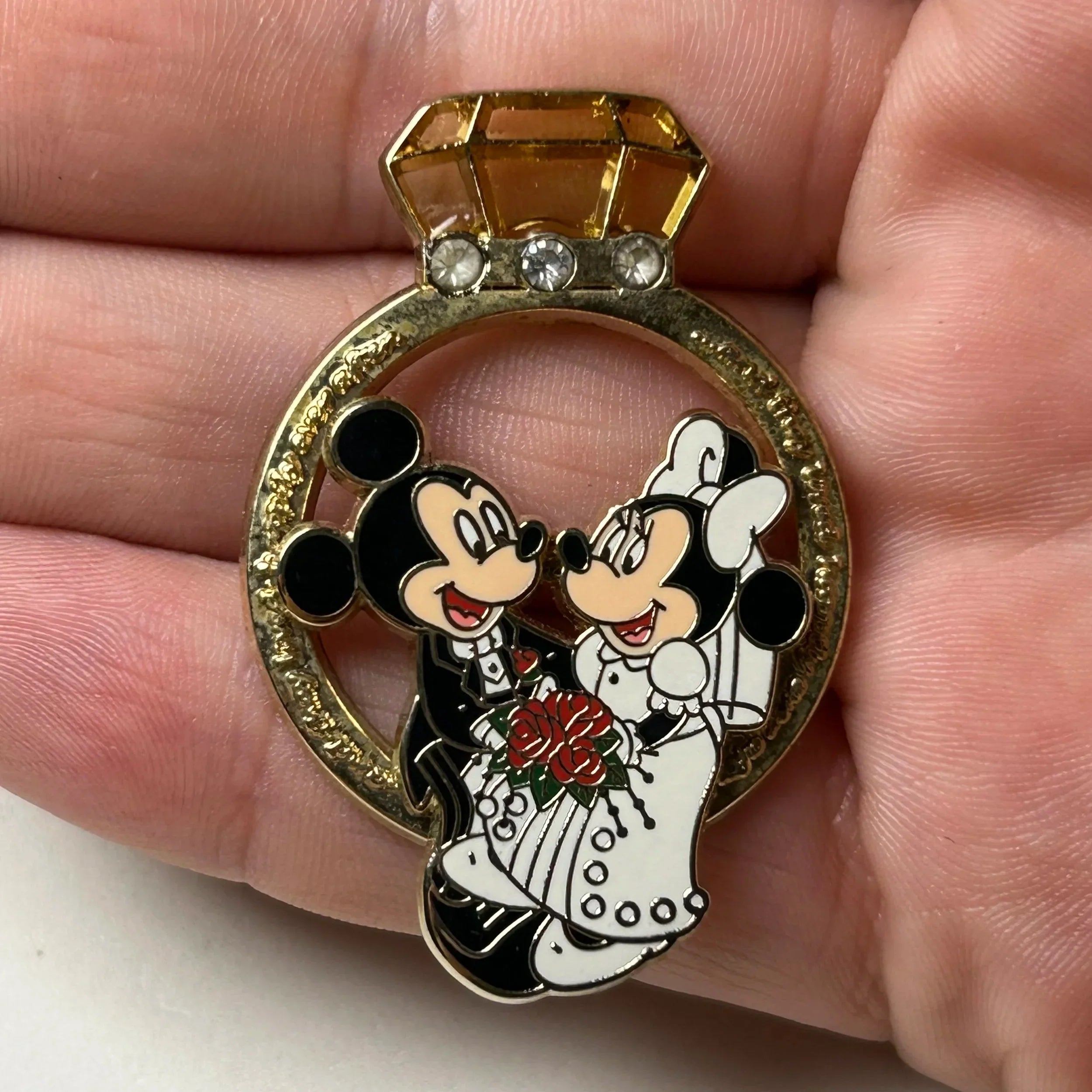 2007 - Mickey And Minnie  - Wedding Ring - Disney Pin