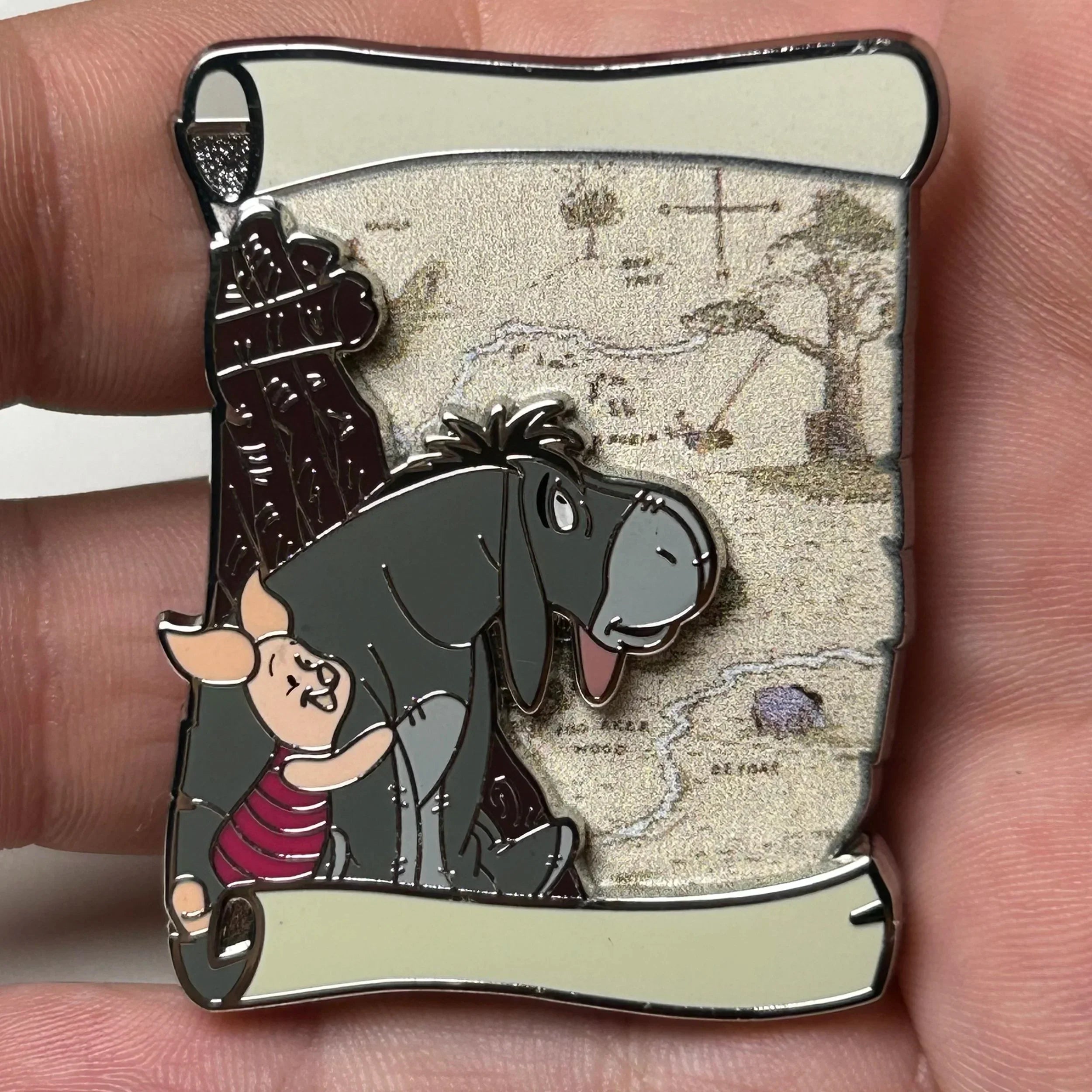 2023 - Piglet and Eeyore - Winnie the Pooh - Map Series - Disney Pin On Pin