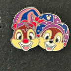 2015 - Chip and Dale - Mardi Gras - Hidden Mickey - Disney Pin