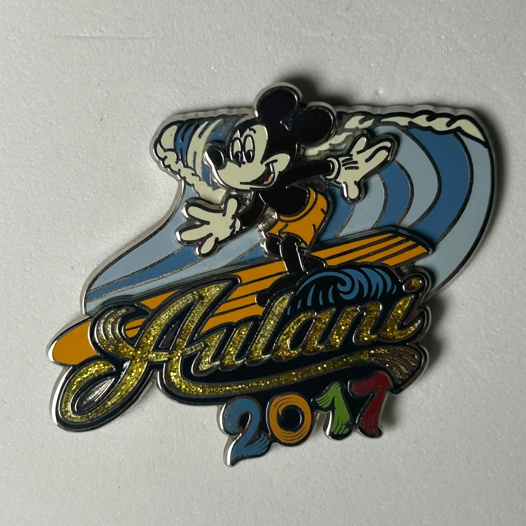 2017 - Mickey Mouse - Surfing - Aulani - DVC - Disney Pin on Pin