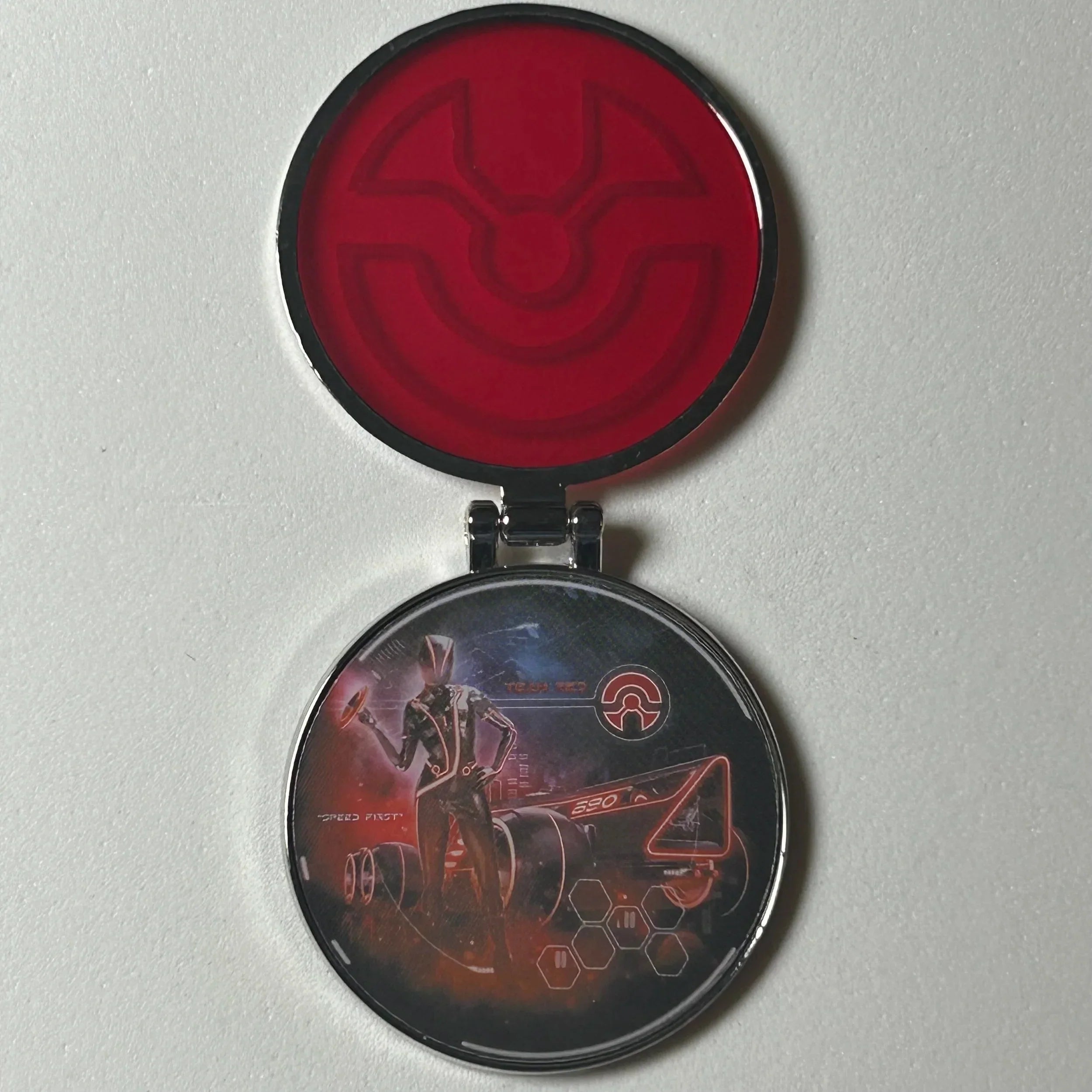 2023 - Red - Tron - Hinge - Disney Pin