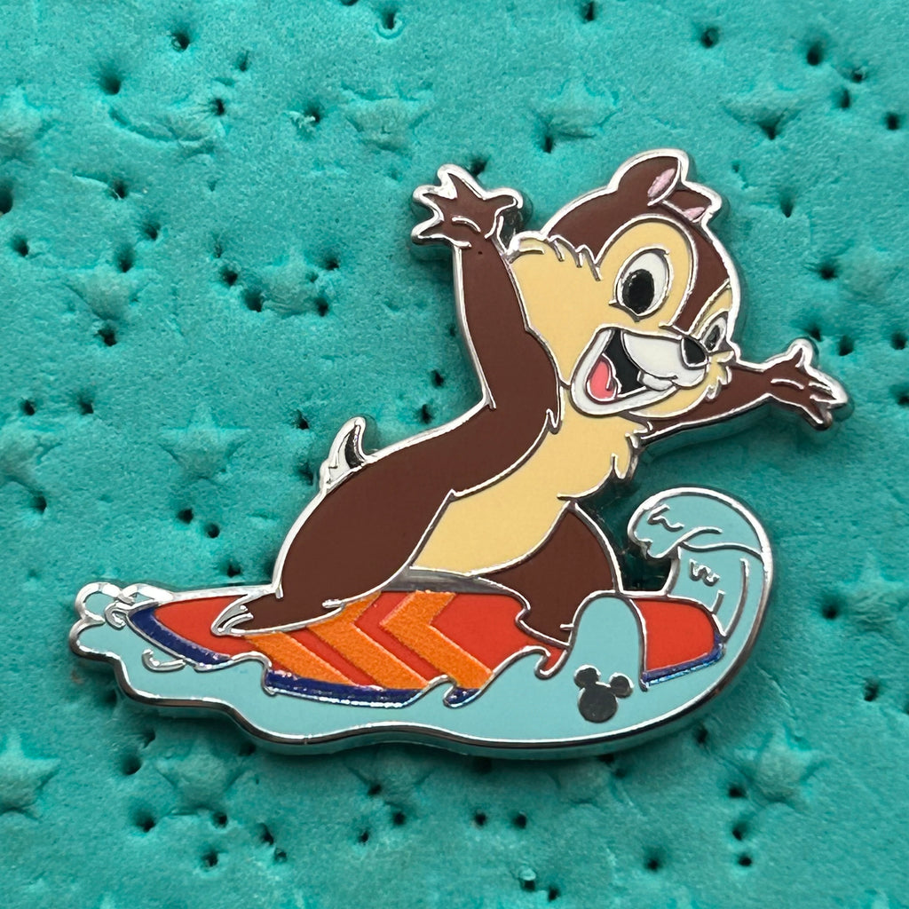 2026 - Chip - WDW - Surfing - Hidden Disney Pin