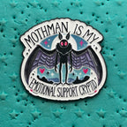 Mothman is my Emotional Support Cryptid Pin
