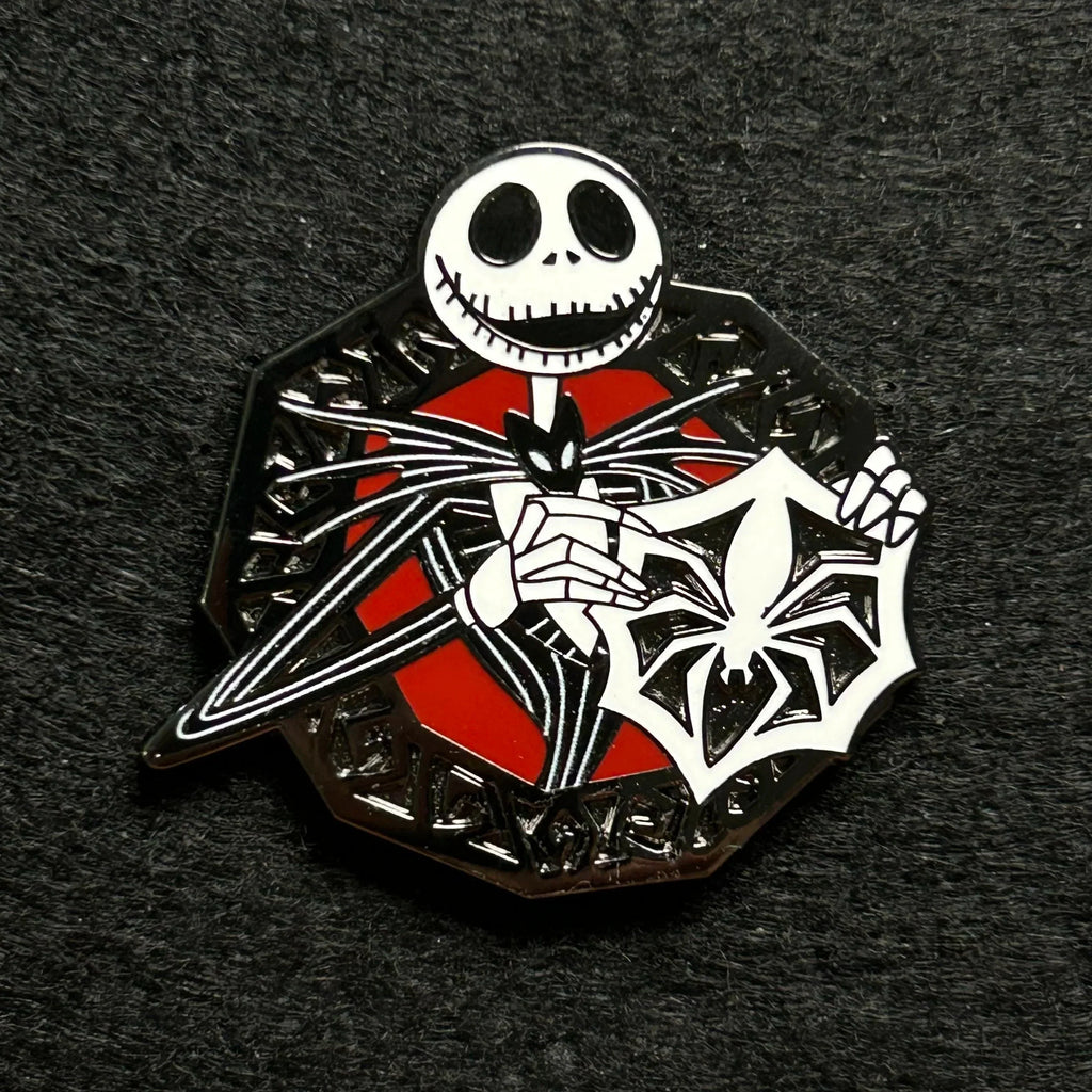 2025 - Jack Skellington Holding Spider Snowflake - NBC - Booster Set - Disney Pin