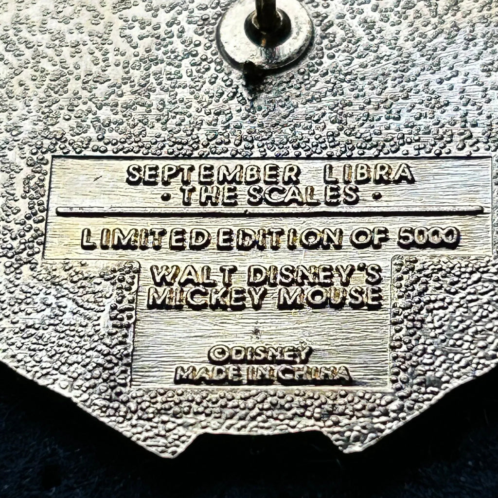 September - Mickey Mouse - Libra - The Scales - LE 5,000 - Disney Pin