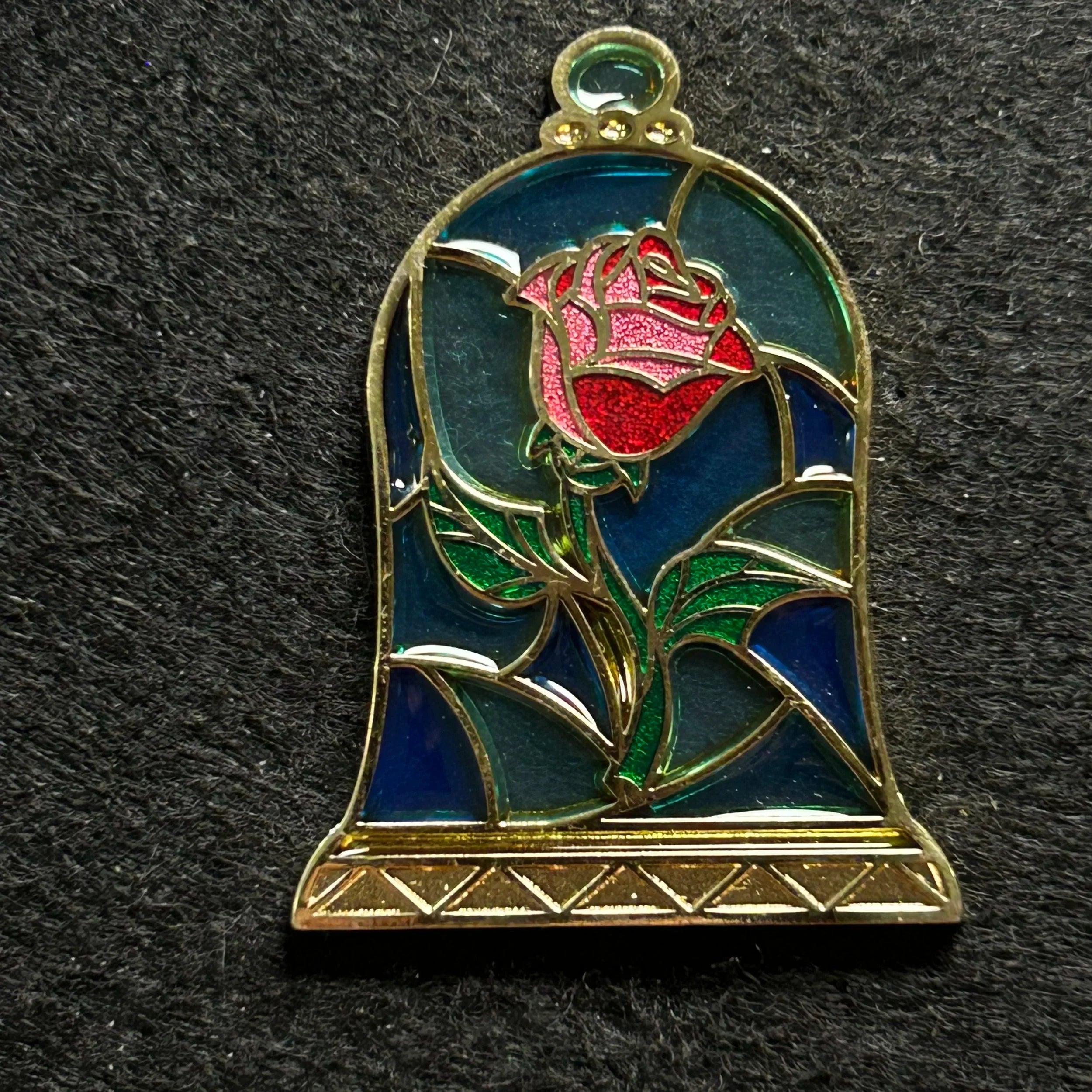 2016 - Beauty and the Beast Stained Glass Rose - Disney Pin