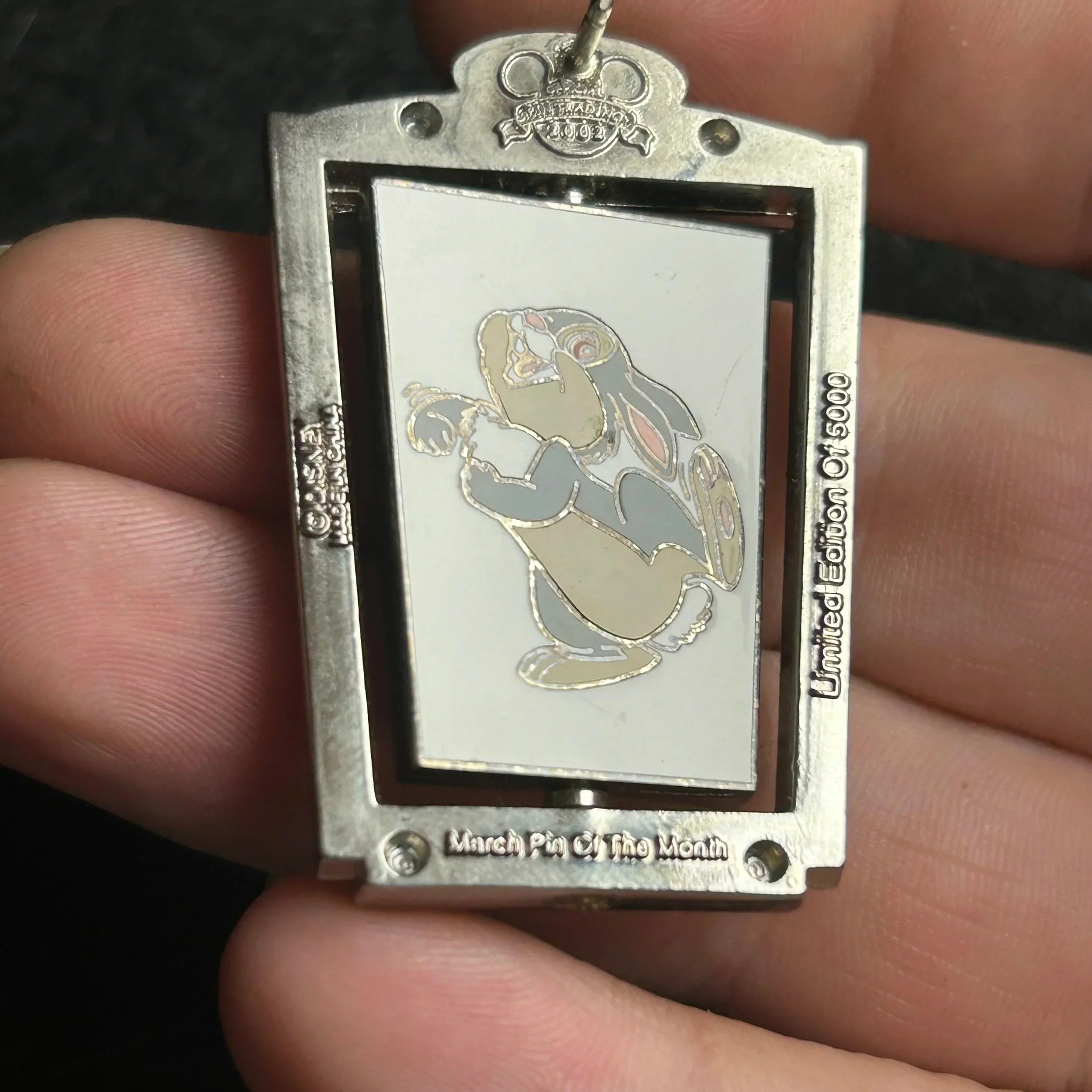 2002 - Thumper 1942 - Bambi -  LE 5,000 - Animation Legends - Spinner - Disney Pin