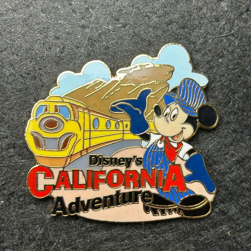 2001 - Mickey Mouse - Engineer - DLR - California Adventure - Train - Disney Pin
