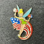 2003 - Tinker Bell - Peter Pan - USA - Flag and Sparklers - Disney Pin