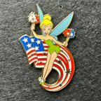 2003 - Tinker Bell - Peter Pan - USA - Flag and Sparklers - Disney Pin