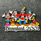 2001 - Mickey, Minnie, Goofy, Donald, and Pluto - Cheering - DLR - LE 3,600 - Disney Pin