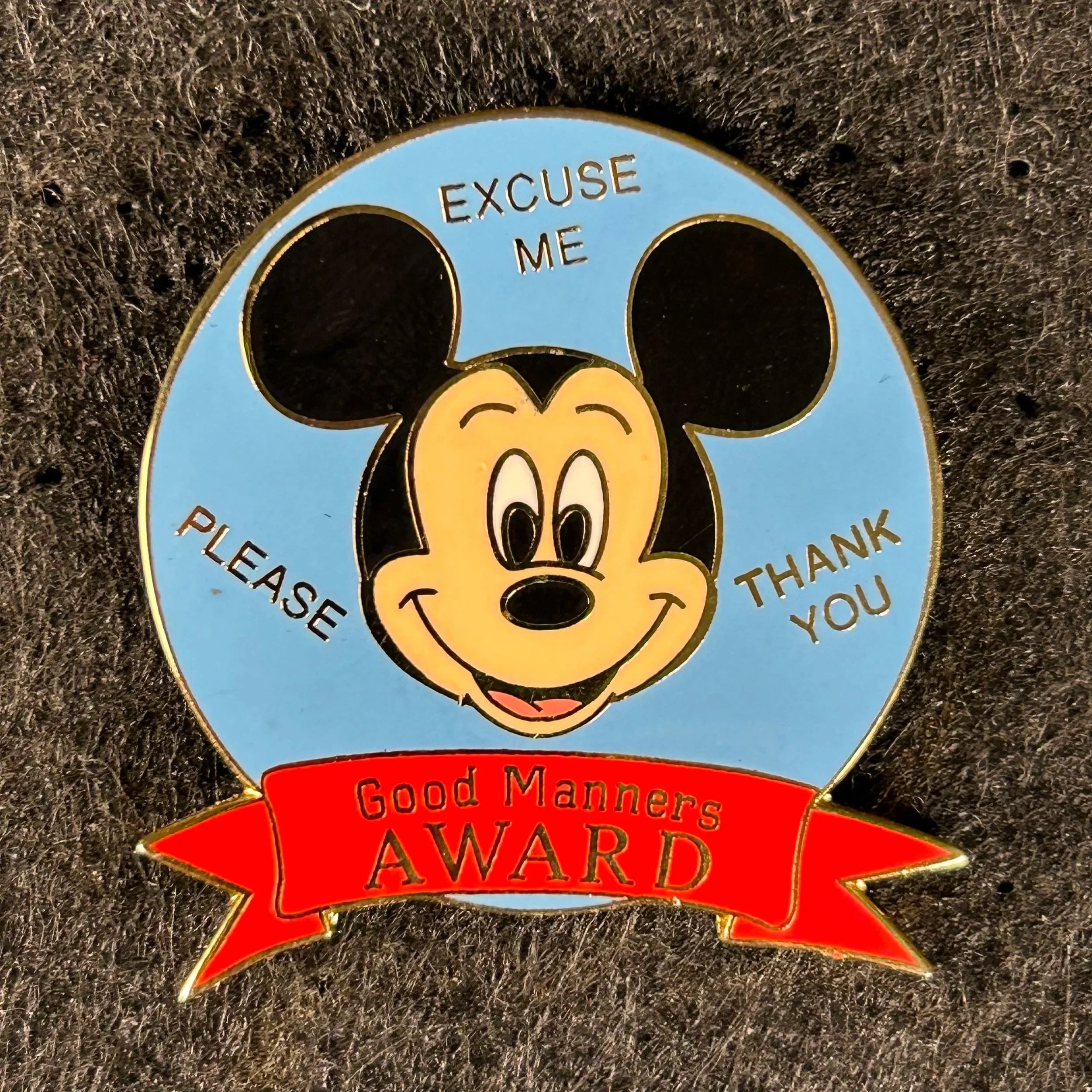2001 - Vintage - Mickey Mouse - Good Manners Award - Disney Pin