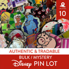 Authentic Disney Pin Lot of 10 | No Duplicates or Scrappers