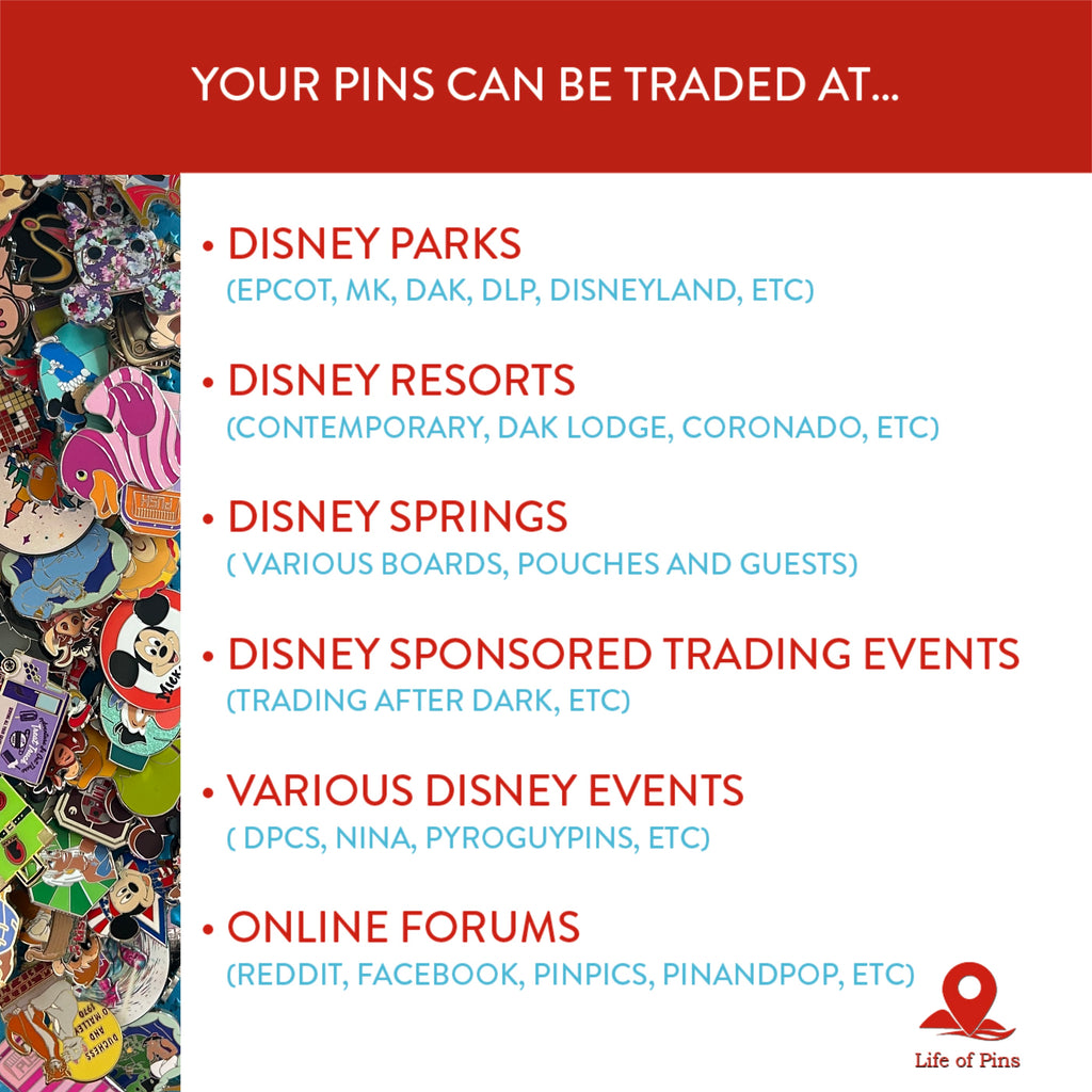 Authentic Disney Pin Lot of 10 | No Duplicates or Scrappers