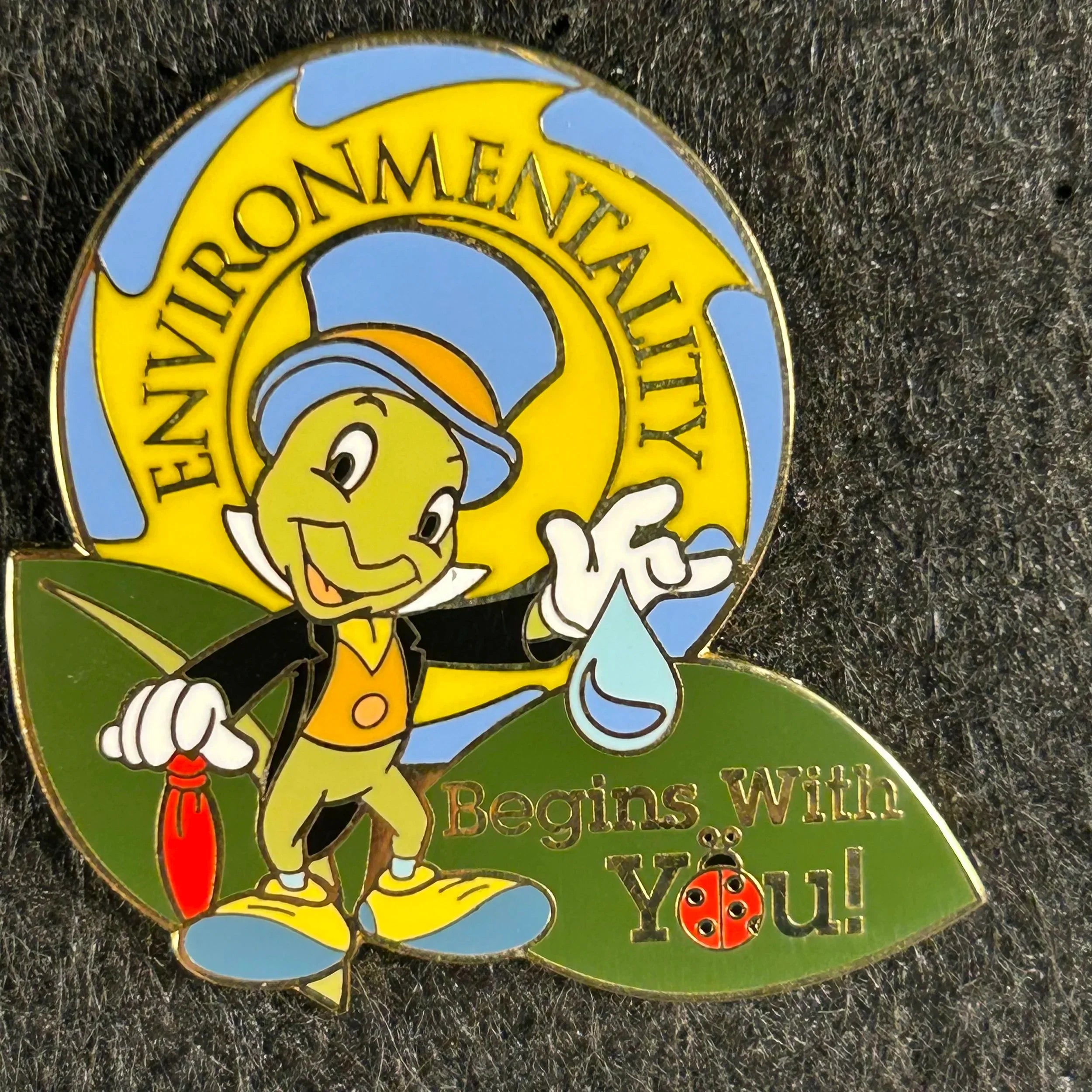 2003 - Jiminy Cricket - Pinocchio - Environmentality - Earth Day - LE 2,000 - DLR - Cast Exclusive - Disney Pin