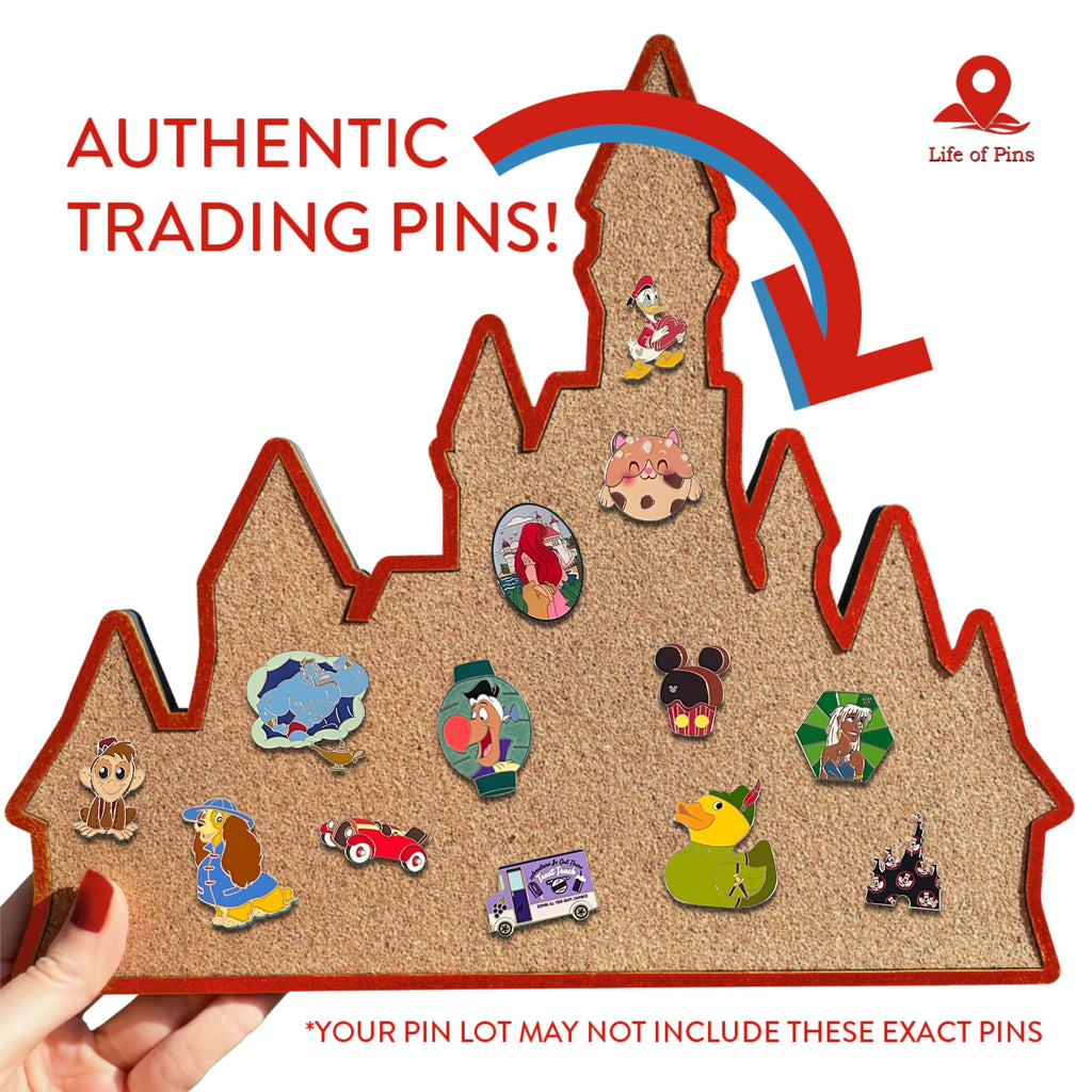 Authentic Disney Pin Lot of 10 | No Duplicates or Scrappers