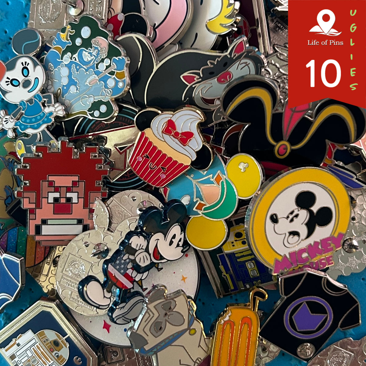 UGLIES) Authentic Disney Pin Lot of 10 | No Duplicates or  display picture 1
