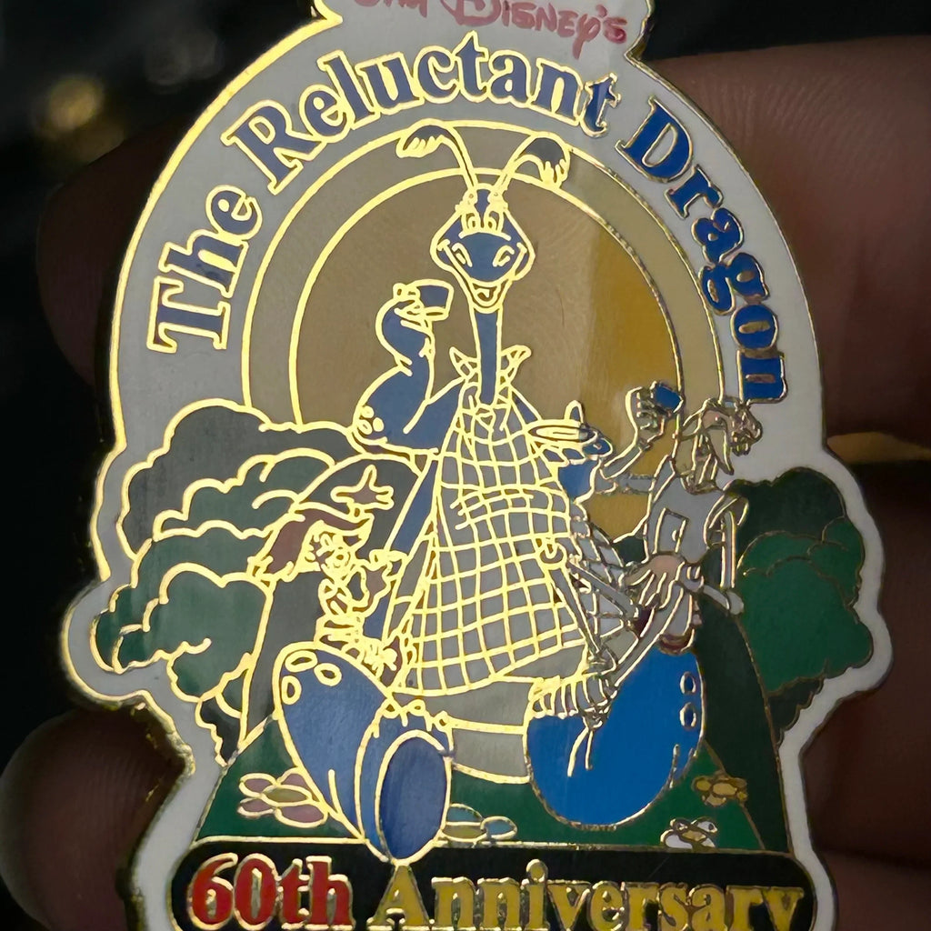 2001 - The Reluctant Dragon - 60th Anniversary - LE 3,500 - Disney Pin