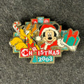 2003 - Mickey Mouse and Pluto - Christmas Fantasy - 20th - TDL - Disney Pin