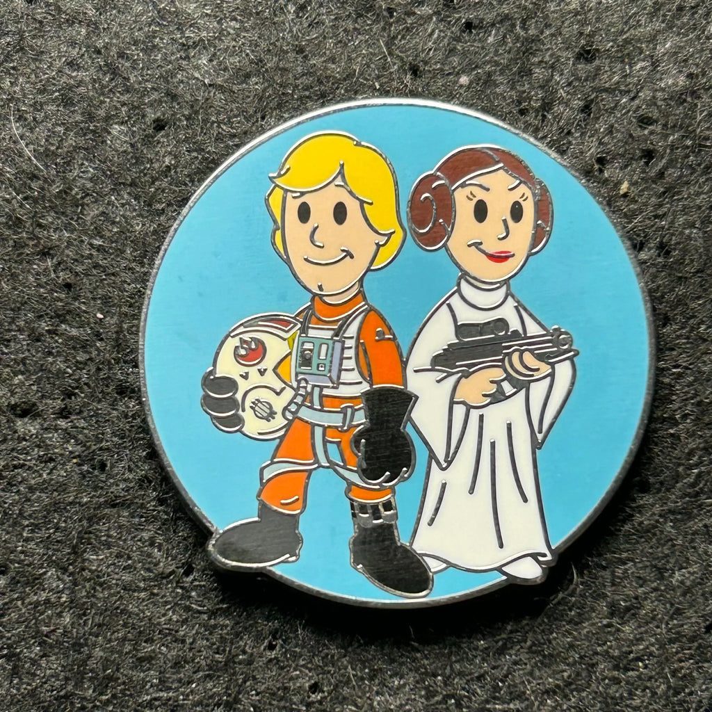 2024 - Luke Skywalker and Princess Leia - Cartoon Series - Star Wars - Disney Pin